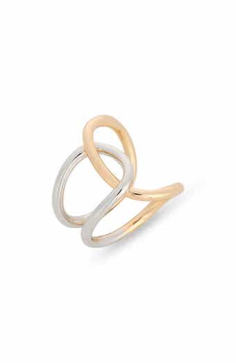Intertwined Two-Tone Ring
