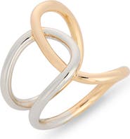 NORDSTROM RACK Intertwined Two-Tone Ring