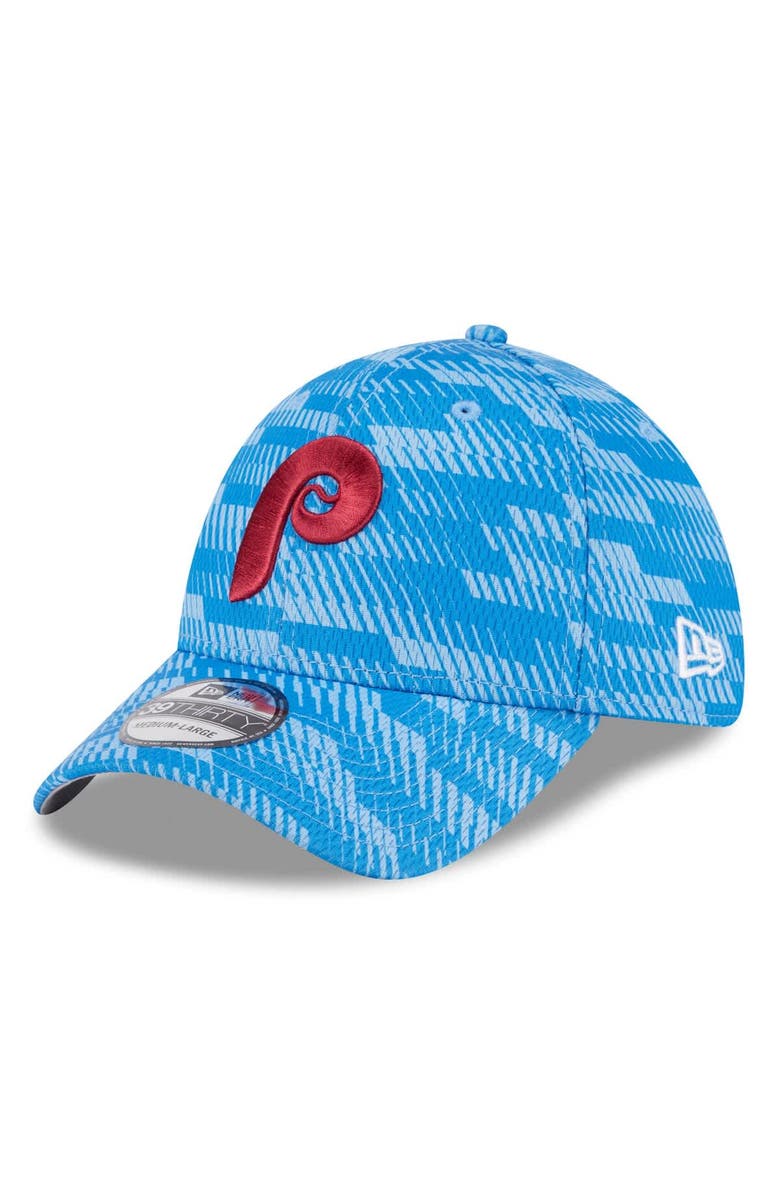 New Era Men's New Era Light Blue Philadelphia Phillies 2025 MLB Clubhouse 39THIRTY Flex Hat, Main, color, 