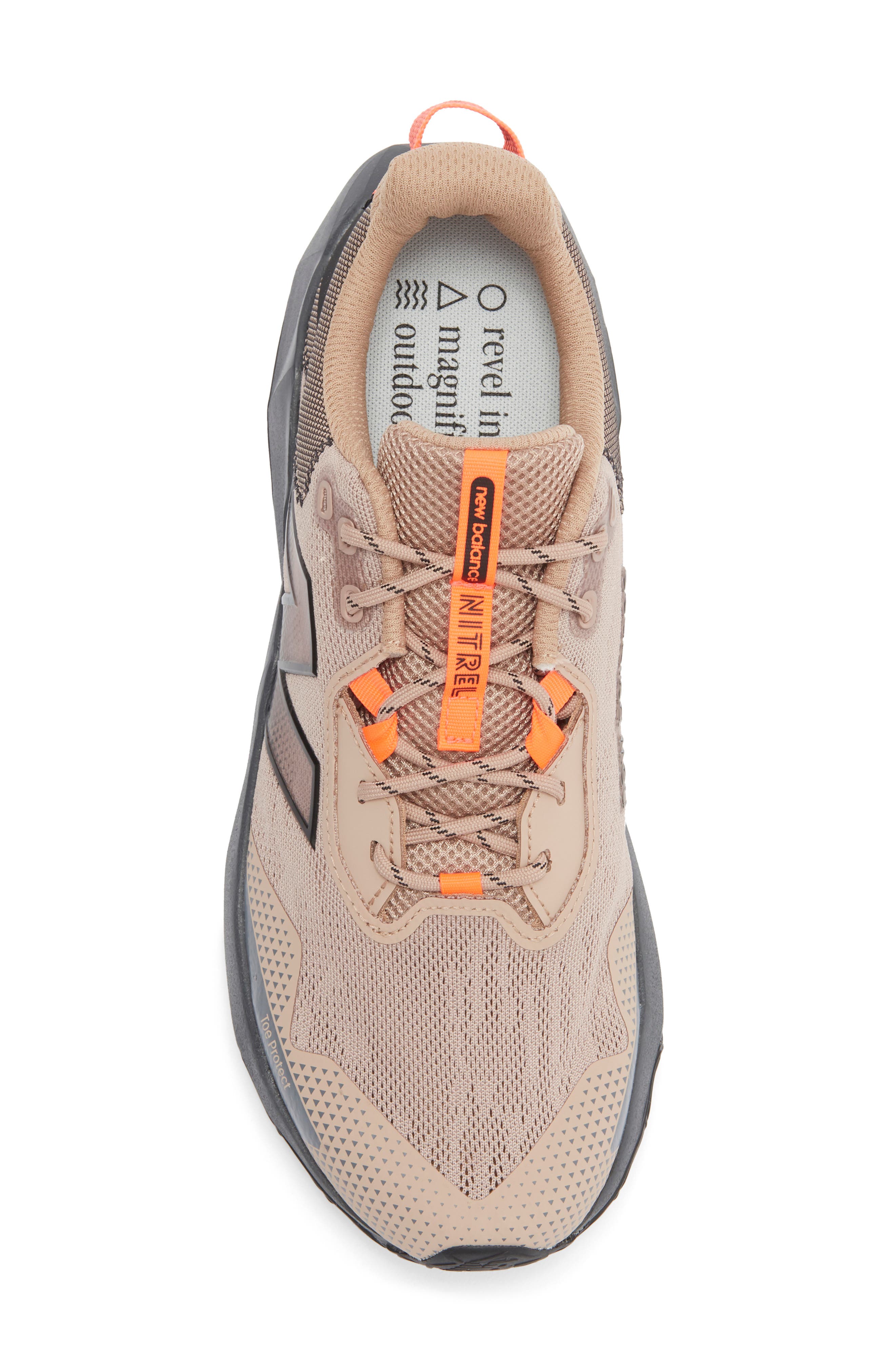 New Balance DynaSoft Nitrel V6 Running Shoe, Alternate, color, Flat Taupe/ Urgent Red
