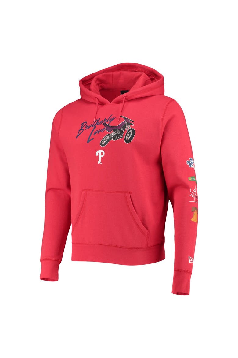 Men's New Era Red Philadelphia Phillies City Transit Pullover Hoodie, Alternate, color, Red