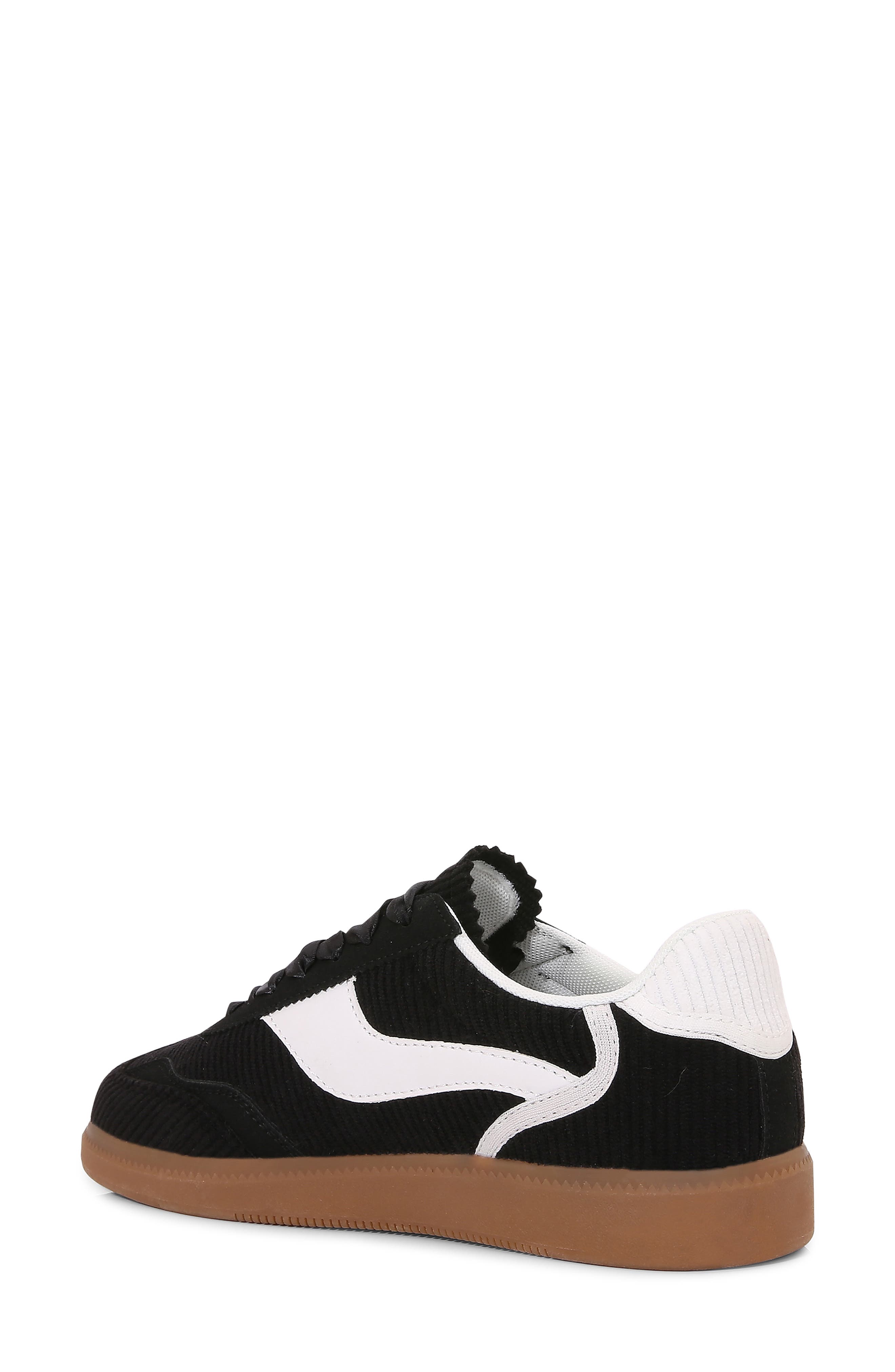 BERNESS Corduroy Lace Up Sneaker, Alternate, color, Black