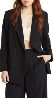 Open Edit Oversize Double Breasted Blazer