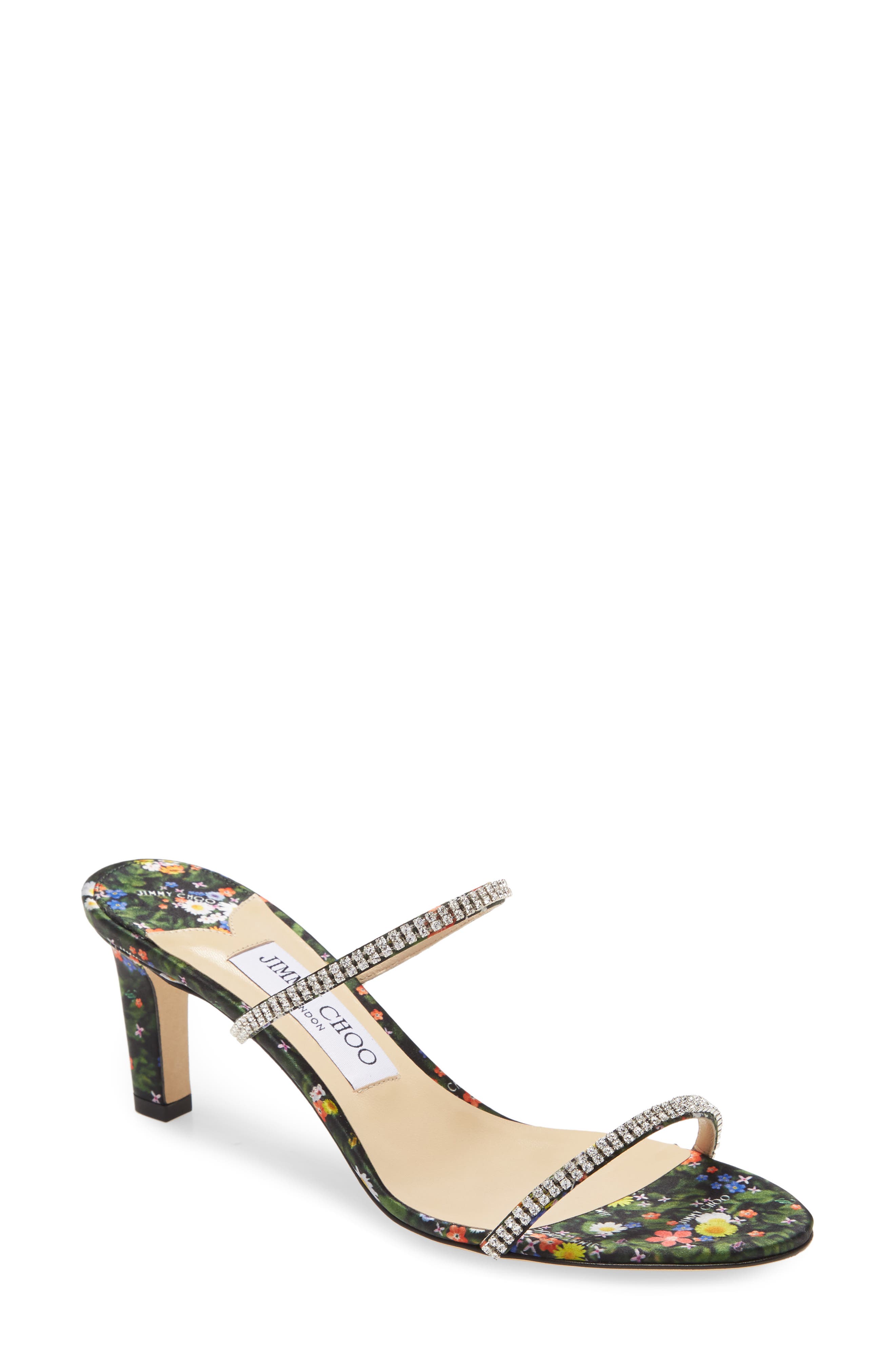 Jimmy Choo Brea Crystal Embellished Slide Sandal, Main, color, 