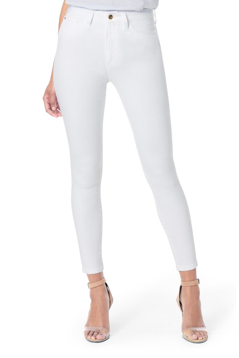 Flawless Honey Curvy High Waist Ankle Skinny Jeans, Main, color, HENNIE