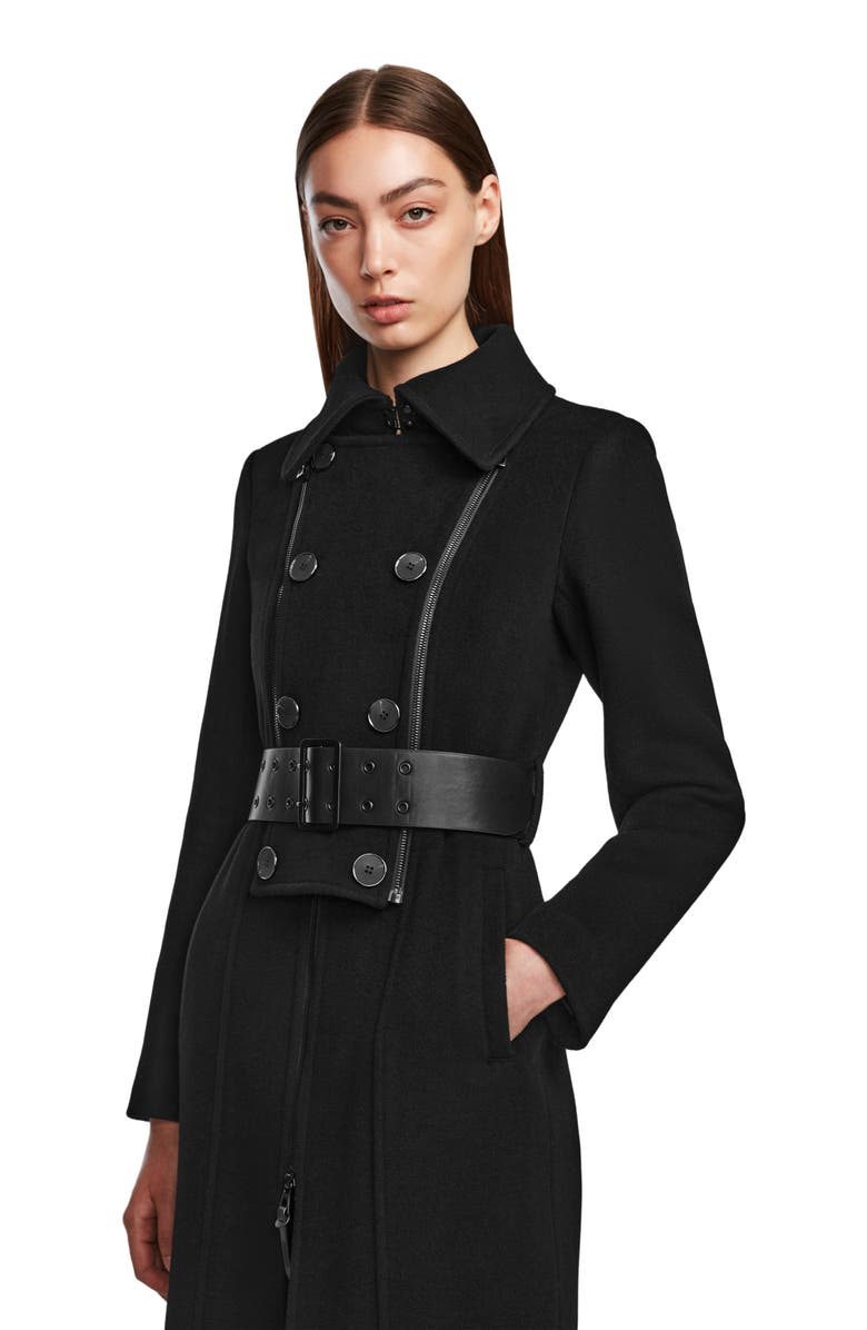 Rudsak VIRGINIE WOMEN'S BELTED WOOL COAT, Alternate, color, 