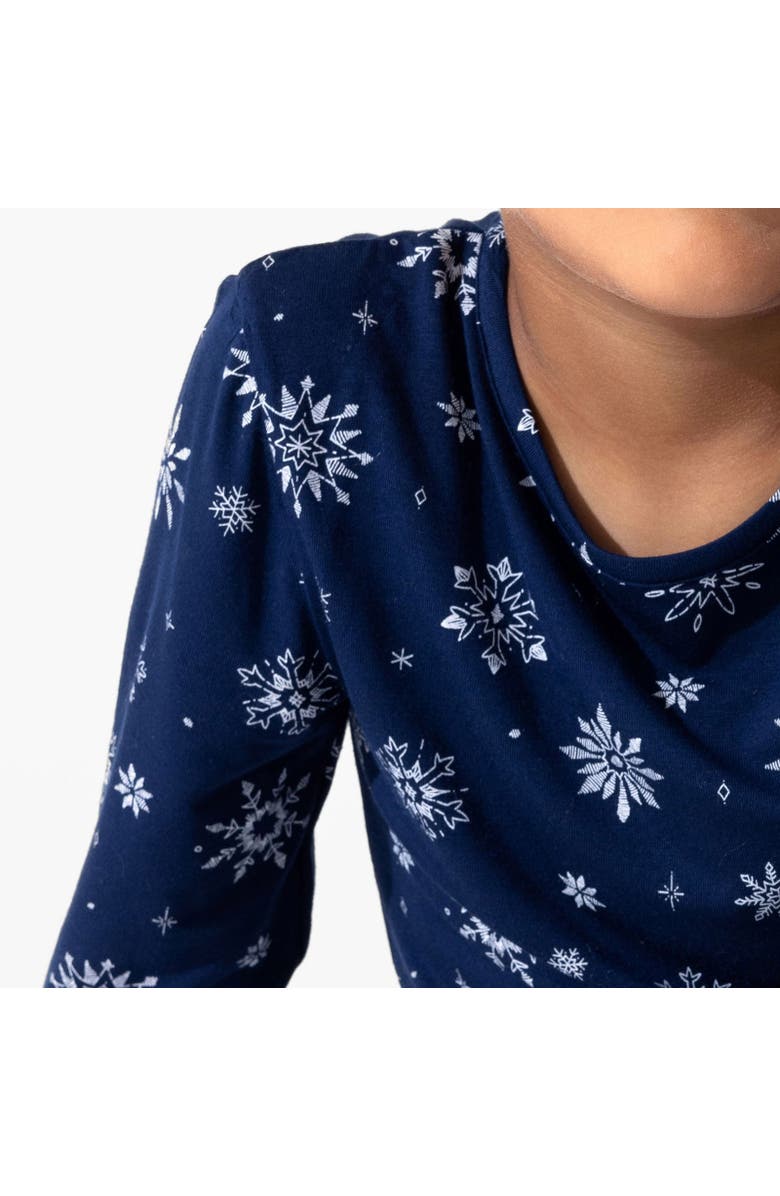 Bellabu Bear Kids' Snowflake Set of 2 Piece Pajamas, Alternate, color, Snowflake