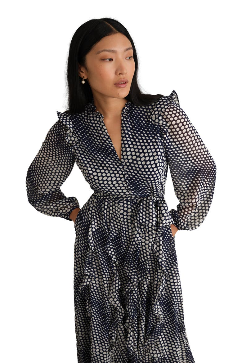 Miriam Dress, Alternate, color, Midnight Cream