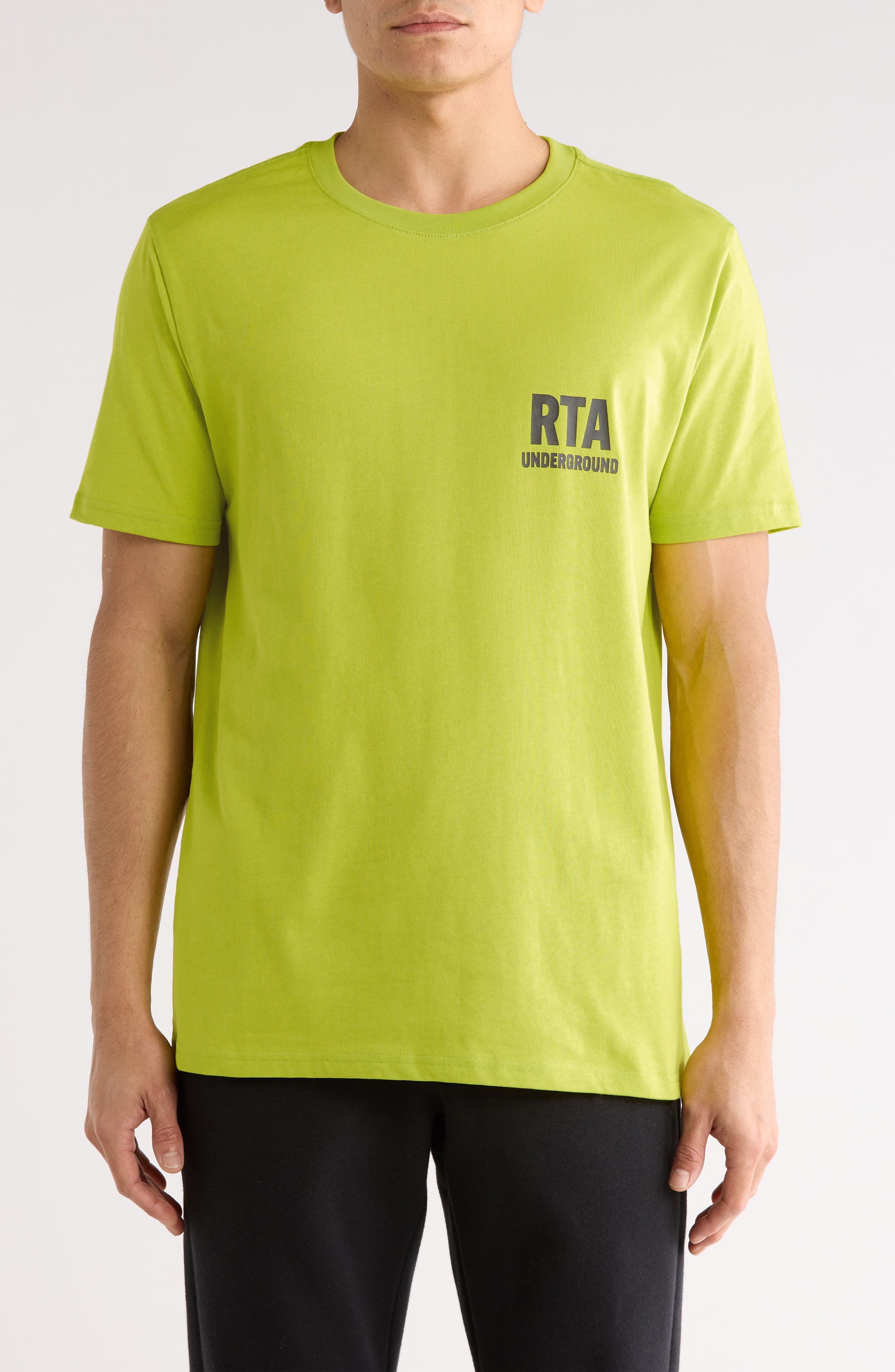 RtA Liam Neon Underground Cotton Graphic T-Shirt