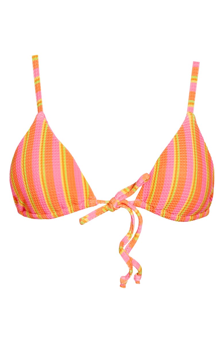 Dippin Daisys Cove Stripe Triangle Bikini Top, Alternate, color,