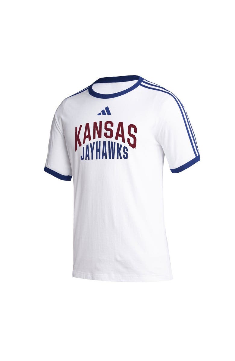 adidas Men's adidas White Kansas Jayhawks Arch T-Shirt, Alternate, color, 