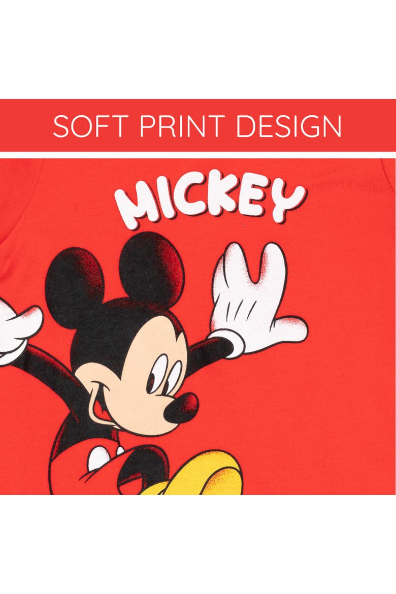 Mickey Mouse 2-Piece Romper and Bucket Hat Set, Alternate, color, Mickey Crimson Red