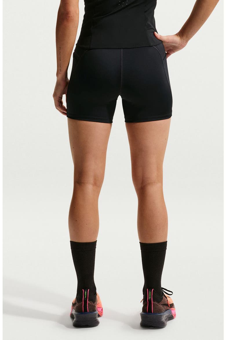 Swift Dri-Fit High Waist Bike Shorts, Alternate, color, 010 010 BLACK/REFLECTIVE SILV