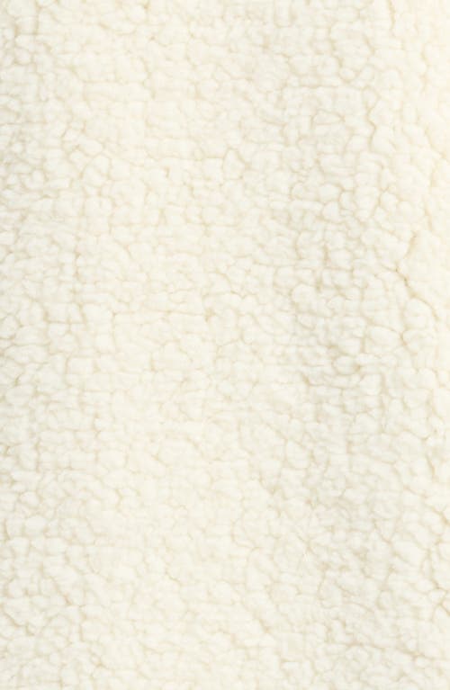 Caslonr Caslon(r) Brushed Fleece Jacket In Ivory Pristine