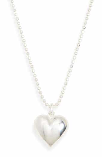 ARGENTO VIVO Puffy Heart Pendant Necklace