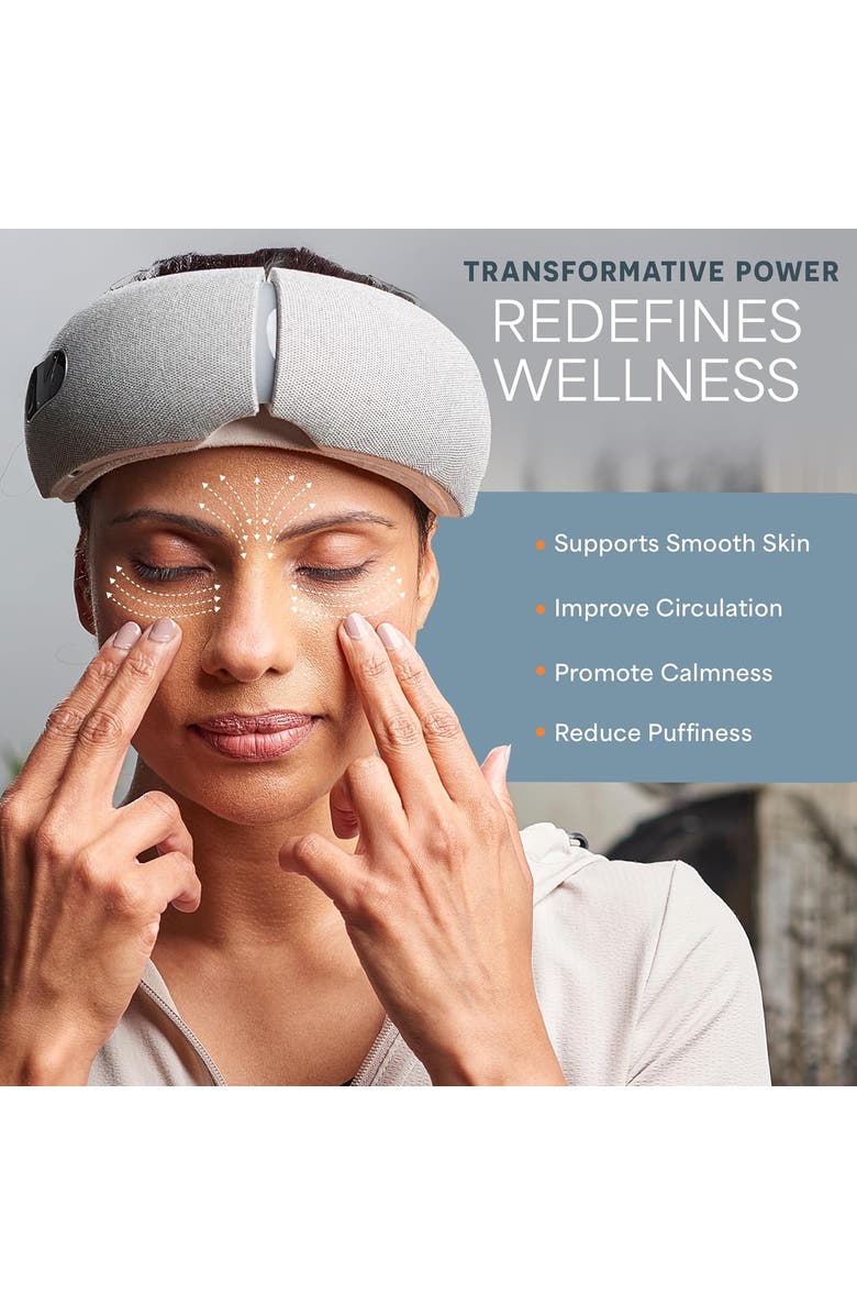 Lifepro Oculax Heated Eye Massager with Heat & Vibration, Alternate, color, Grey