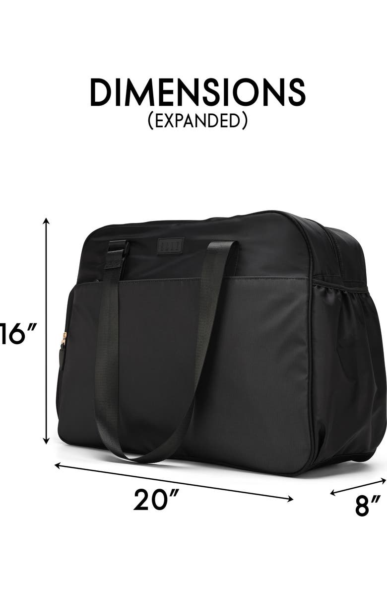 ELLE Wayfarer 40L Monogram Weekender Duffel Bag, Alternate, color, Black