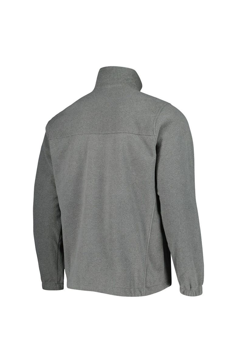 Columbia Men's Columbia Charcoal Washington State Cougars Flanker III Fleece Team Full-Zip Jacket, Alternate, color,