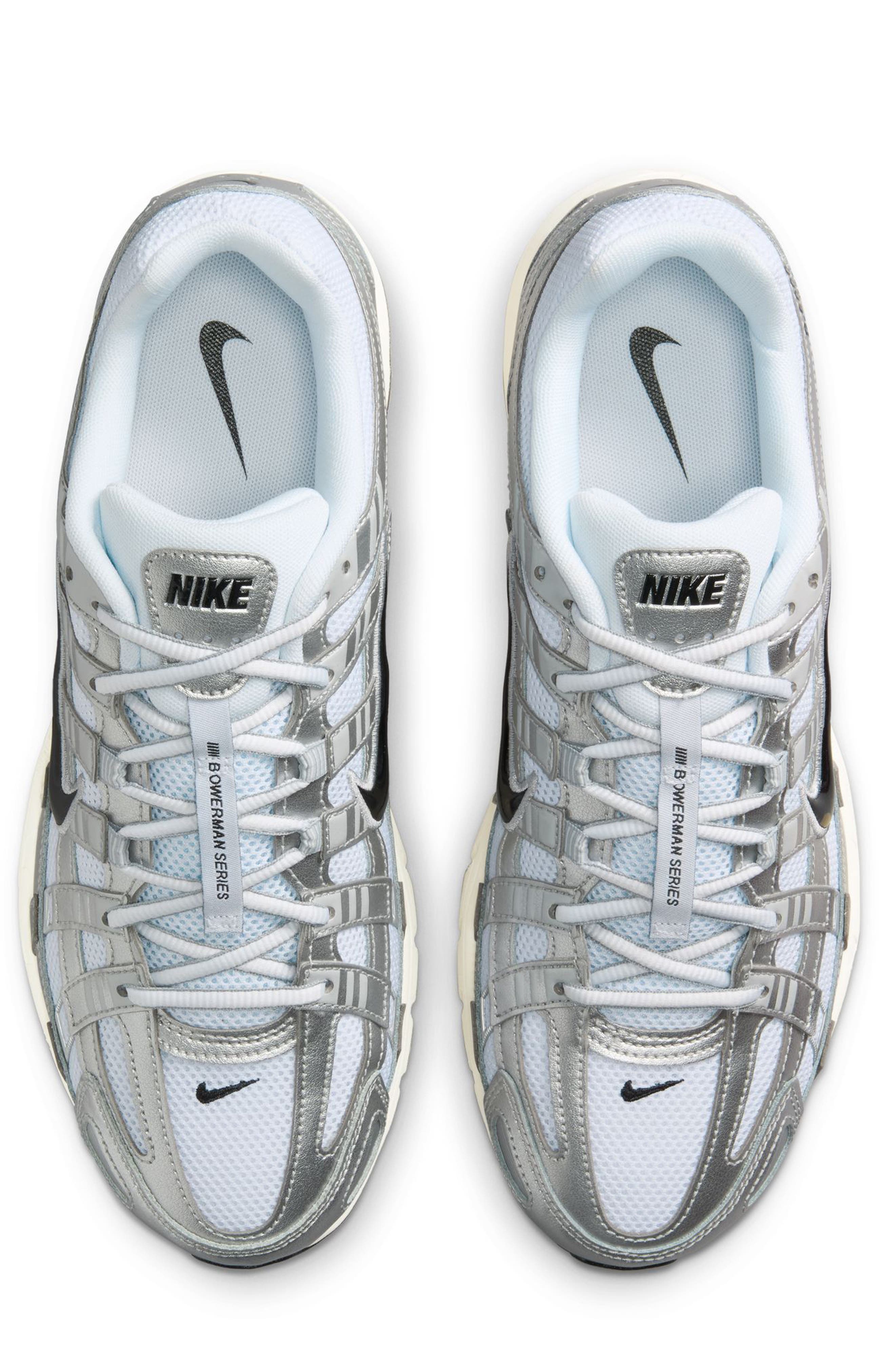 P-6000 Sneaker, Alternate, color, WHITE/ BLACK/ SILVER