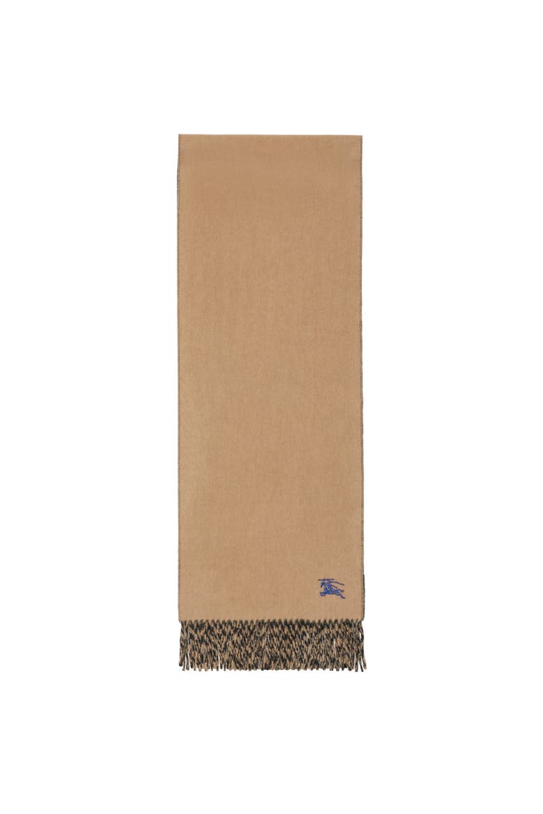 Reversible Cashmere Scarf, Alternate, color, Camel/black