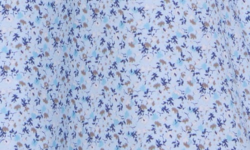 Bugatchi Miles Short Sleeve 8-way Stretch Ooohcotton® Button-up Shirt In Blue