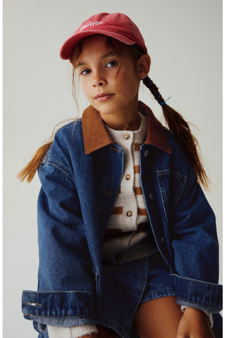 Kids' Denim Carpenter Jacket, Alternate, color, BLUE