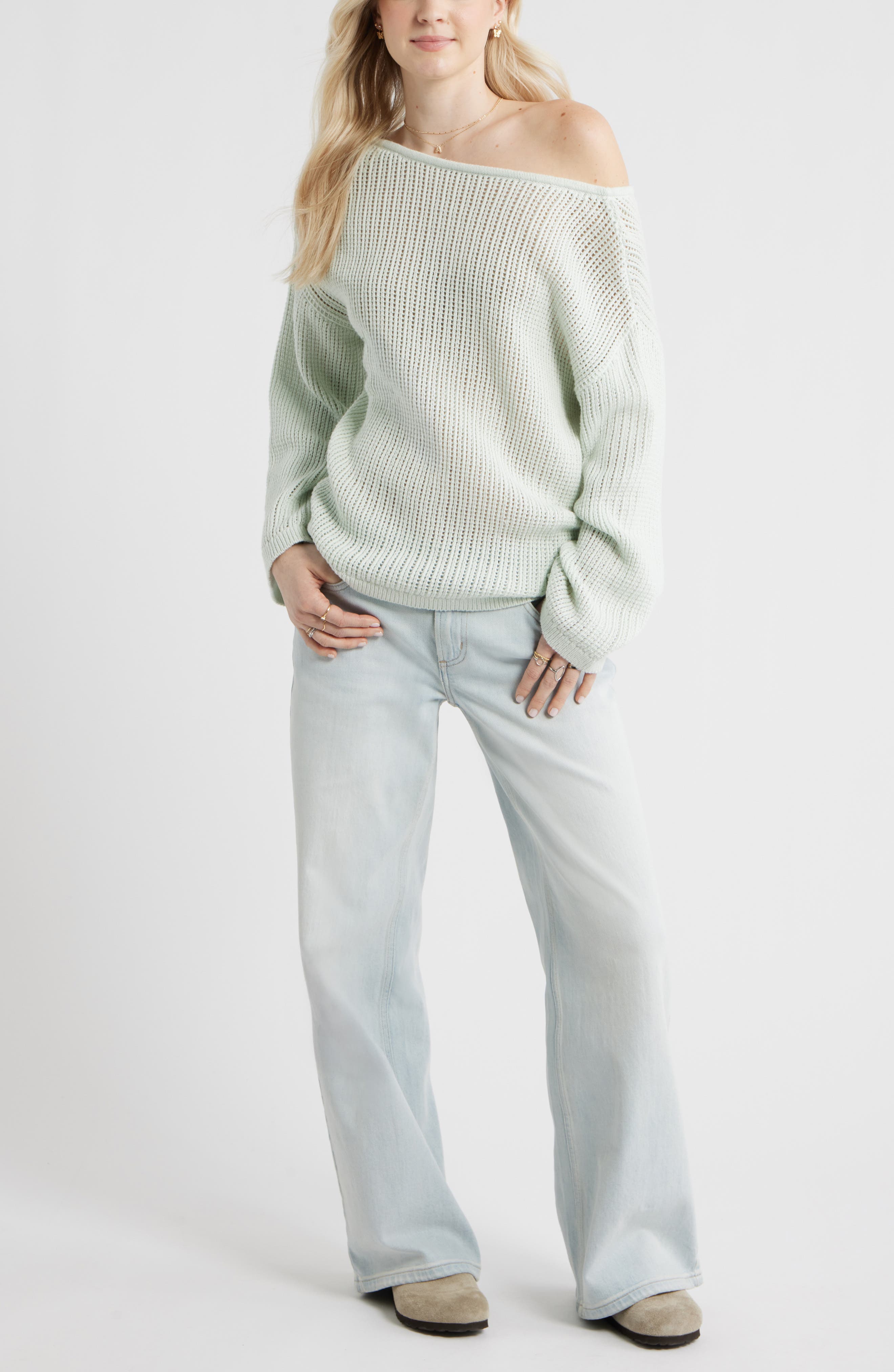 Cotton Open Stitch Sweater - image 4