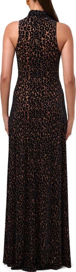 Burnout Sleeveless Maxi Dress