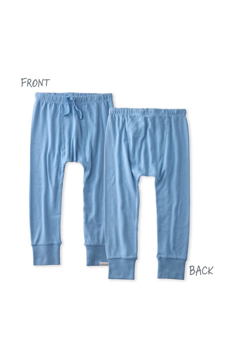 BUTTERBLU Kids' Jordan Organic Cotton Joggers, Alternate, color, Sunny Blue Rainbow