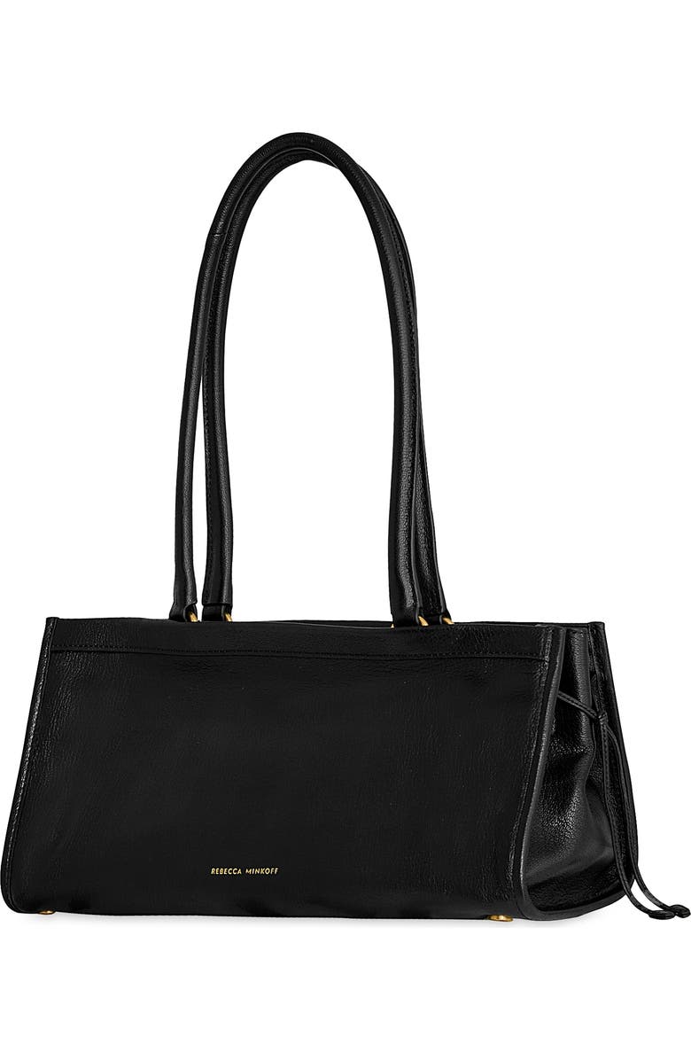 Rebecca Minkoff Crosby Leather Shoulder Bag, Alternate, color, Black