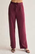 CRESCENT Straight Leg Cupro Trousers