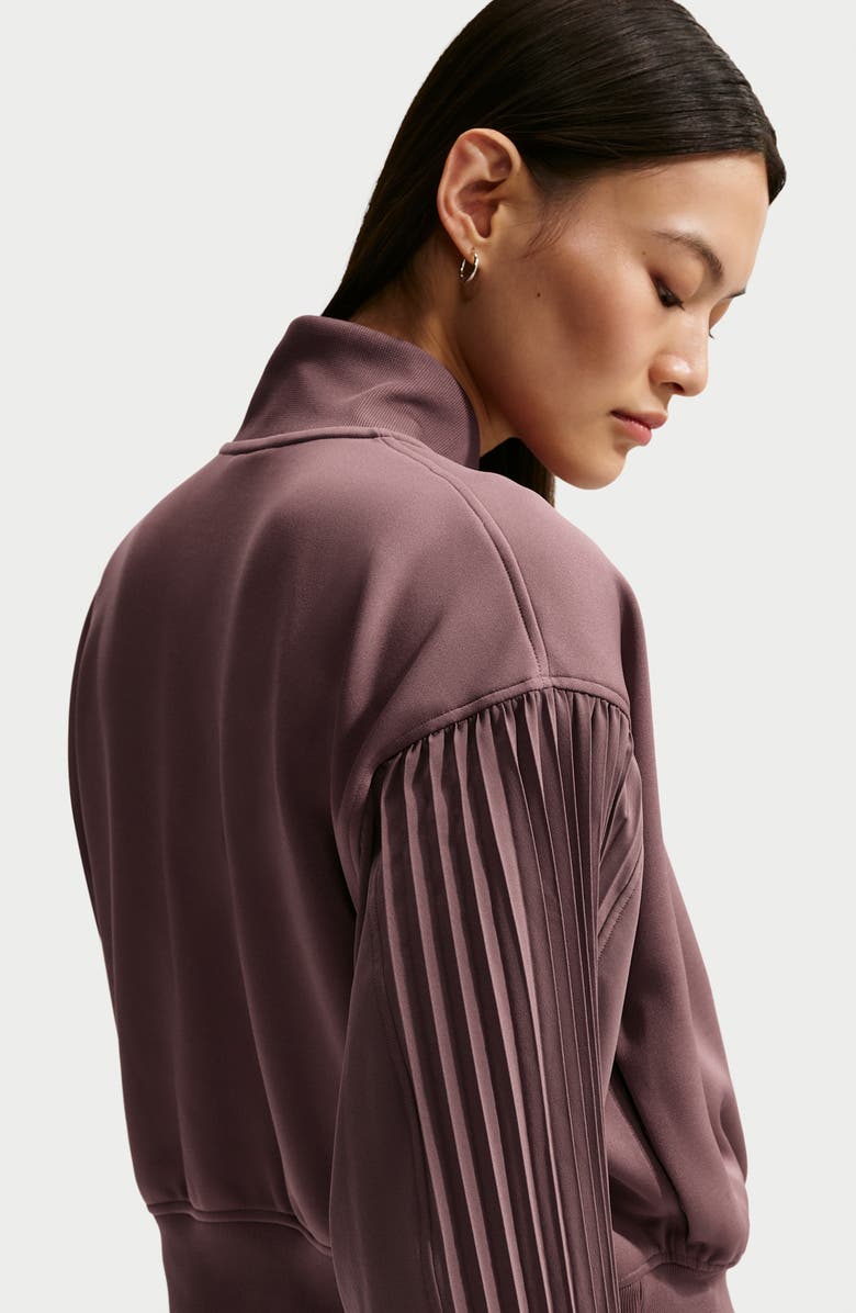 Nike Sportswear Pleated Sleeve Bomber Jacket, Alternate, color, Tattoo/ Sail