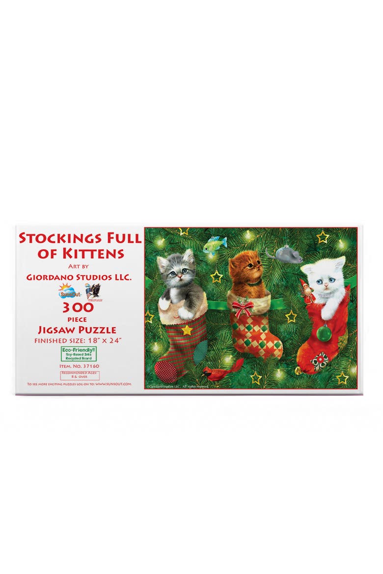 Stockings Full of Kittens 300 piece Jigsaw Puzzle for Adults, Alternate, color, Multicolor