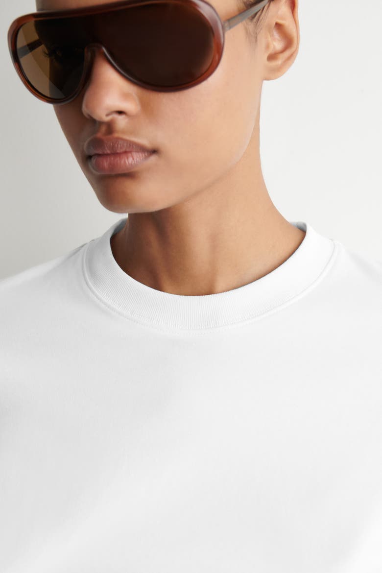 Clean Cut Long-Sleeved T-Shirt, Alternate, color, WHITE
