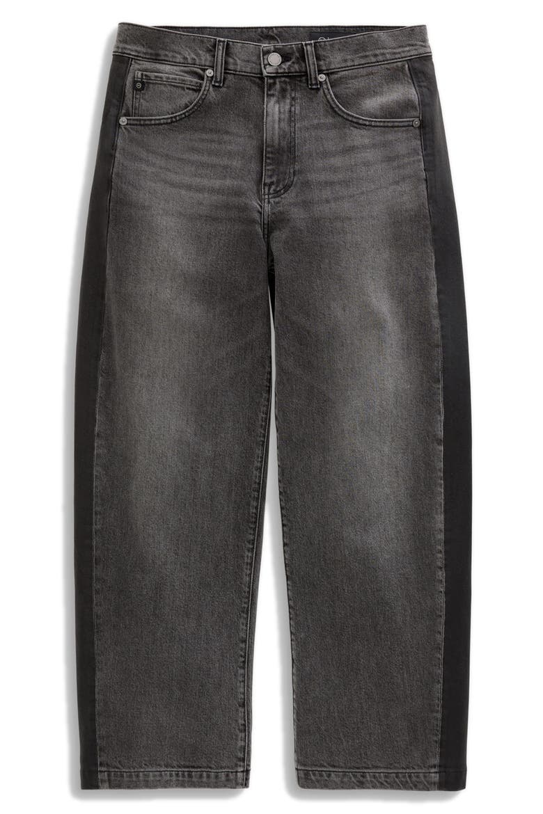 Hattie High Waist Ankle Barrel Jeans, Alternate, color, TUXEDO