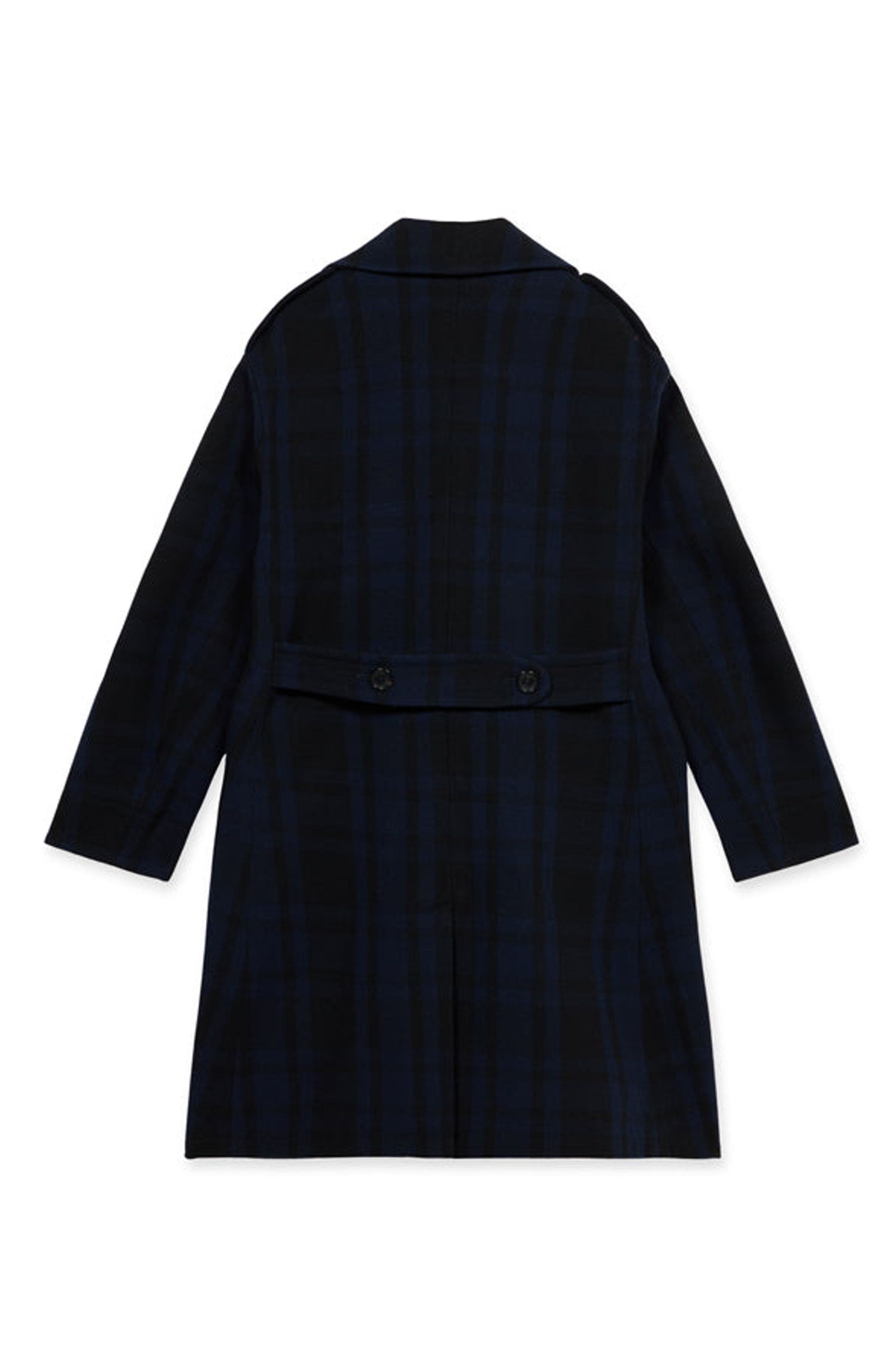 Winston Double-Breasted Checked Wool Coat - image 2