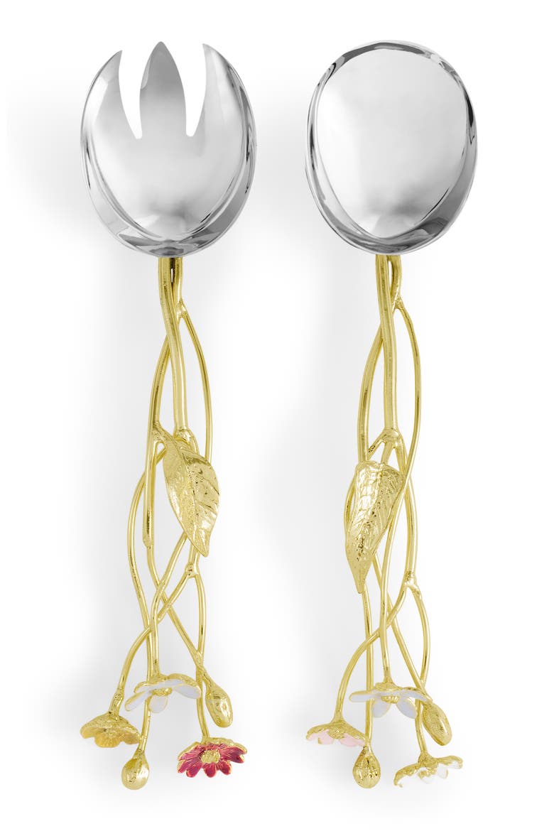 Wildflower Serving Set, Alternate, color, GOLD MULTI