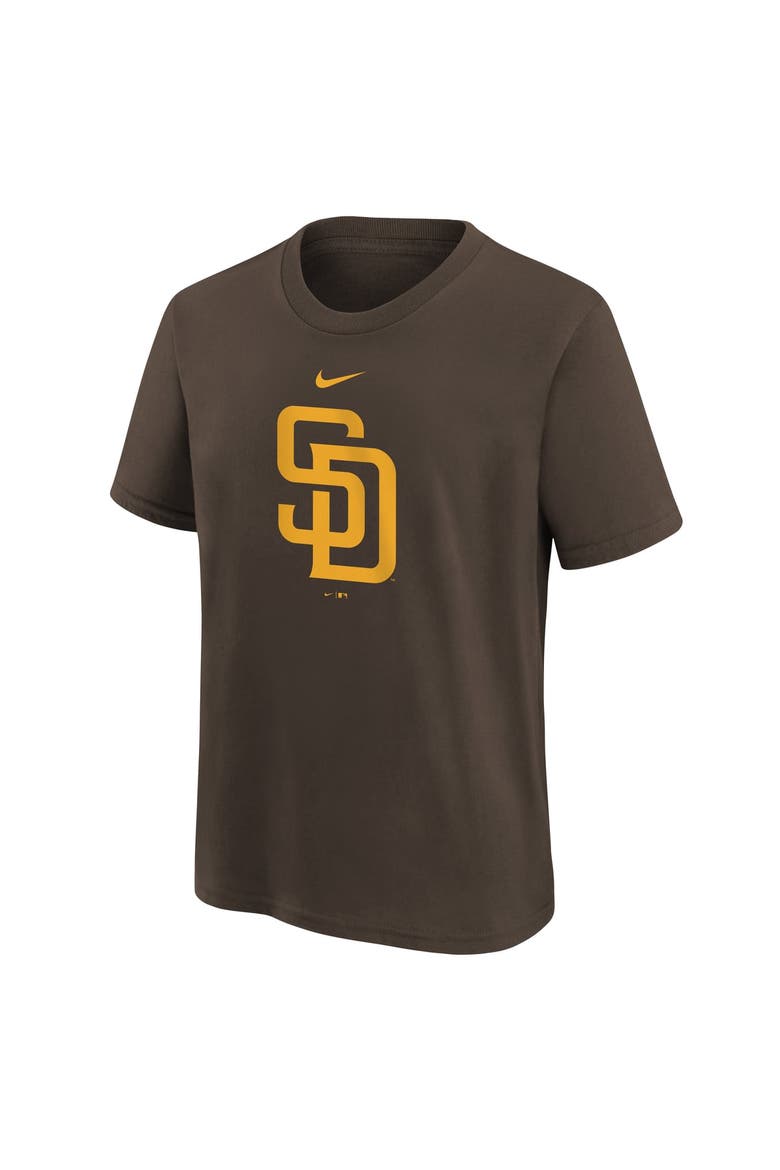 Youth Nike  Brown San Diego Padres Large Logo T-Shirt, Alternate, color, Brown