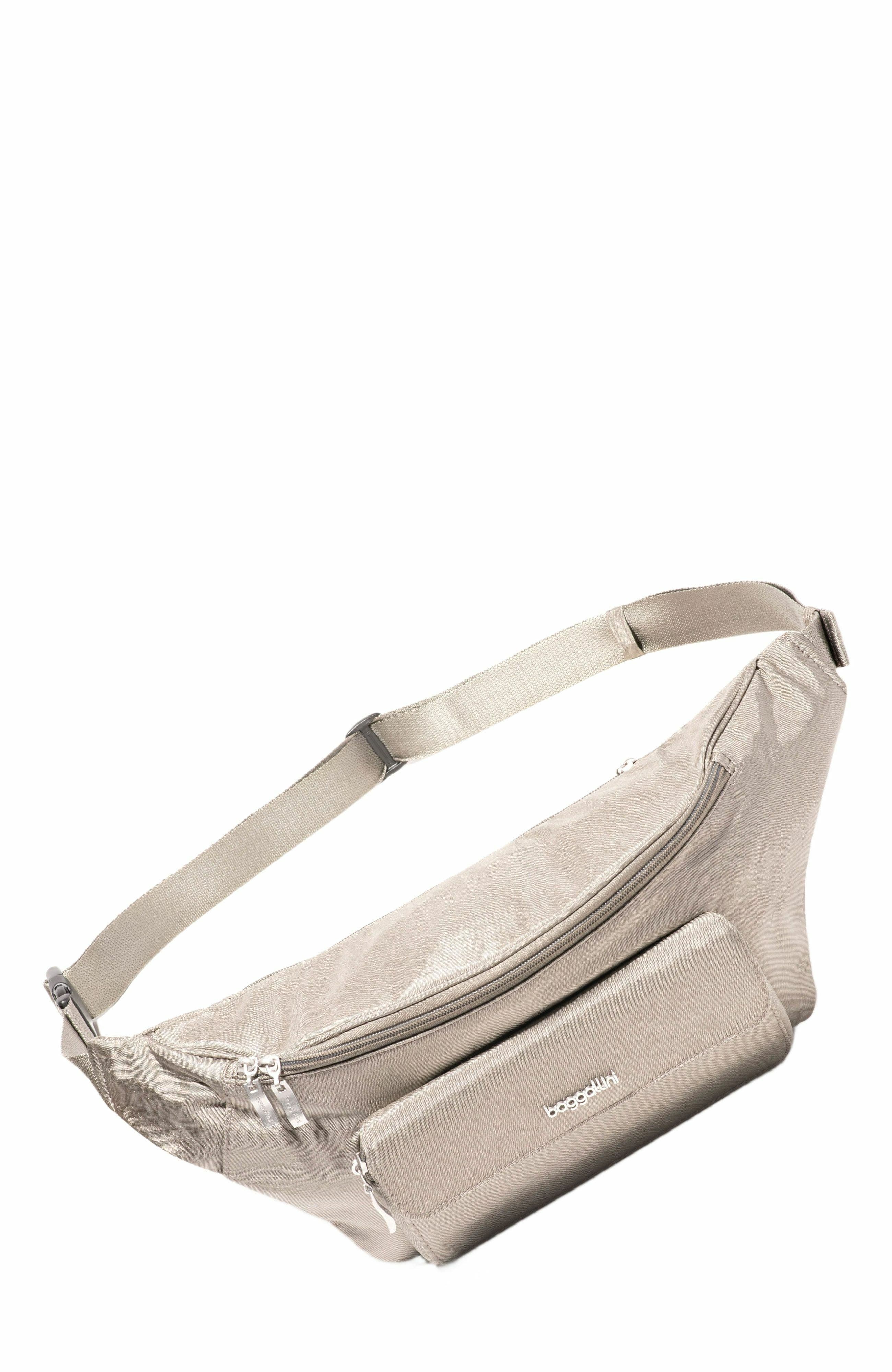 BAGGALLINI Modern Everywhere Large Belt Bag Sling, Main, color, Sterling Shimmer