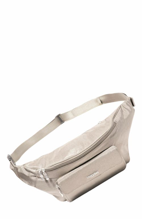 BAGGALLINI Modern Everywhere Large Belt Bag Sling in Sterling Shimmer at Nordstrom