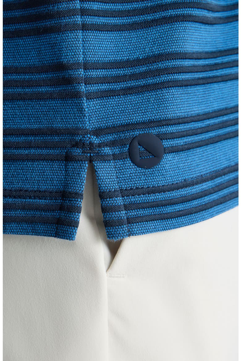 Fontaine Tipped Performance Hybrid Polo, Alternate, color, SKY CAPTAIN
