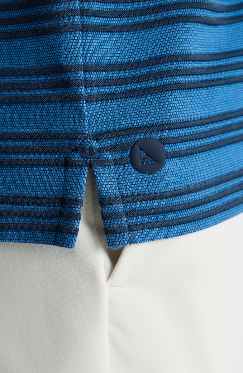 UNTUCKit Fontaine Tipped Performance Hybrid Polo, Alternate, color, Sky Captain