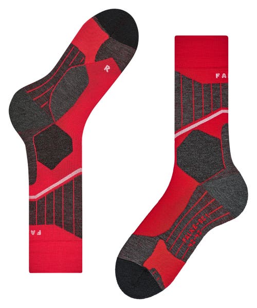 Falke Sc1 Cross Country Ski And Skating Socks In Red
