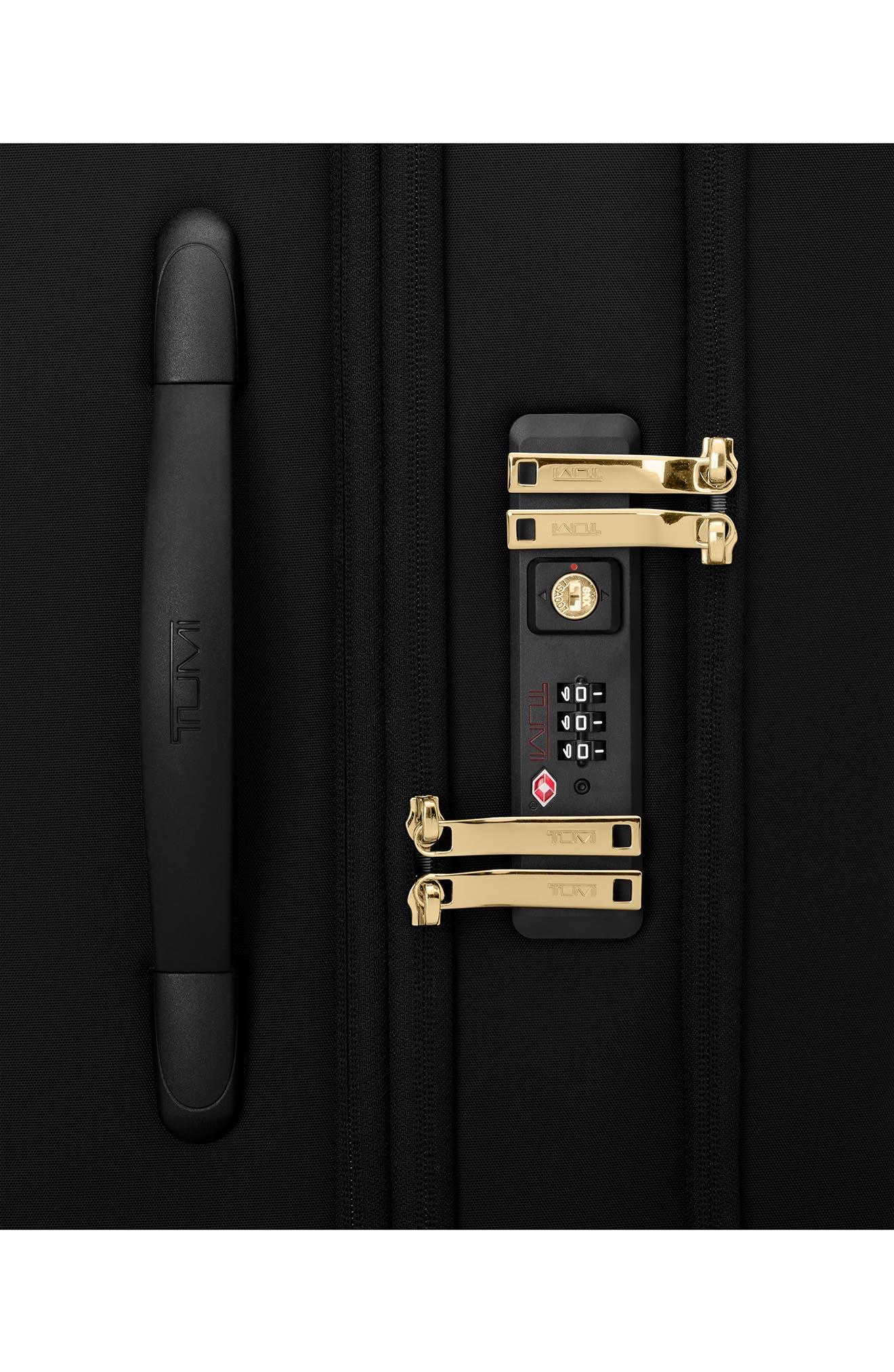 TUMI Vouageur Léger 29-Inch International Expandable Suitcase, Alternate, color, Black/ Gold