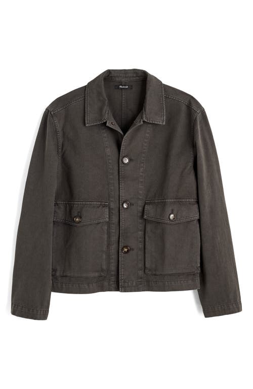 Madewell Patch Pocket Work Jacket In Brown
