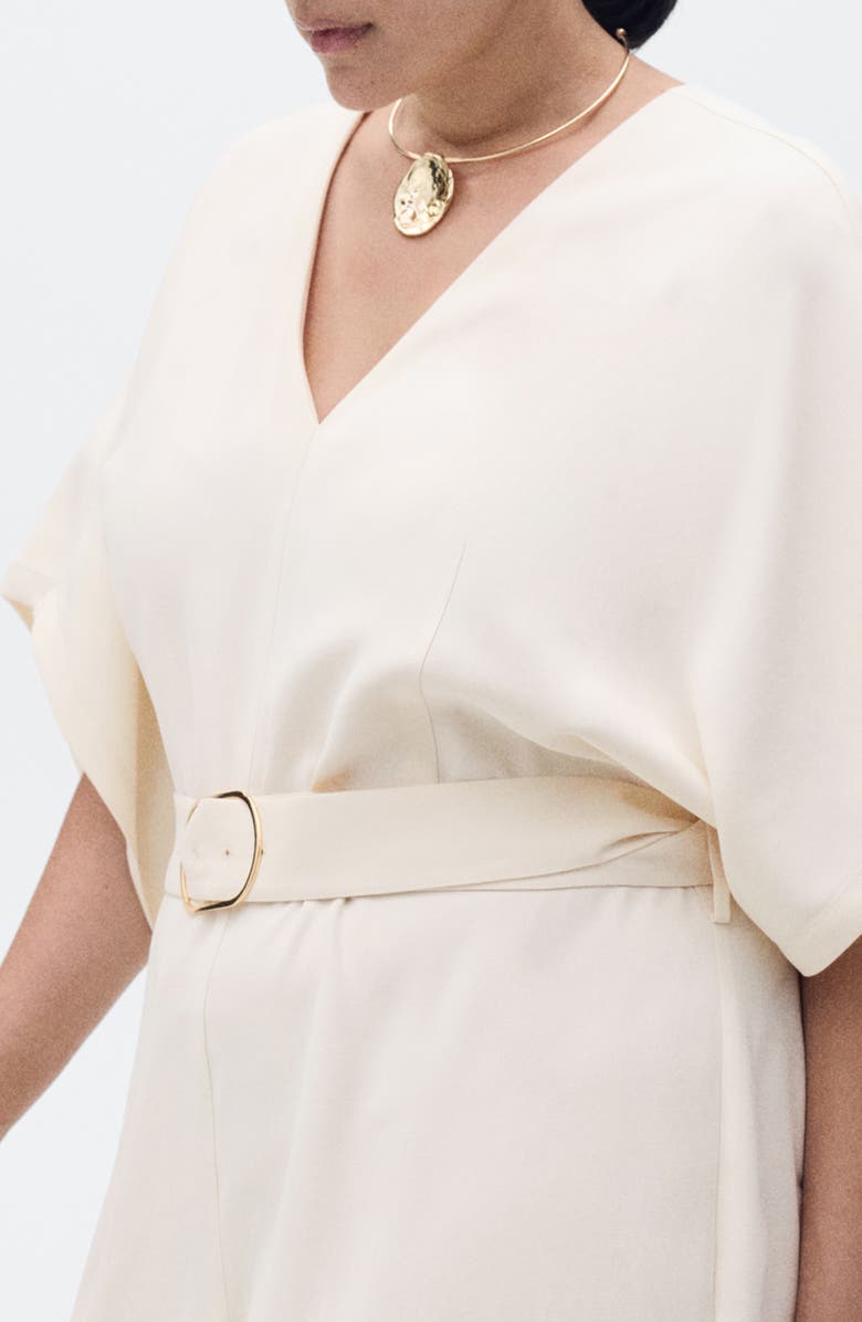 MANGO Belted Jumpsuit, Alternate, color, 
