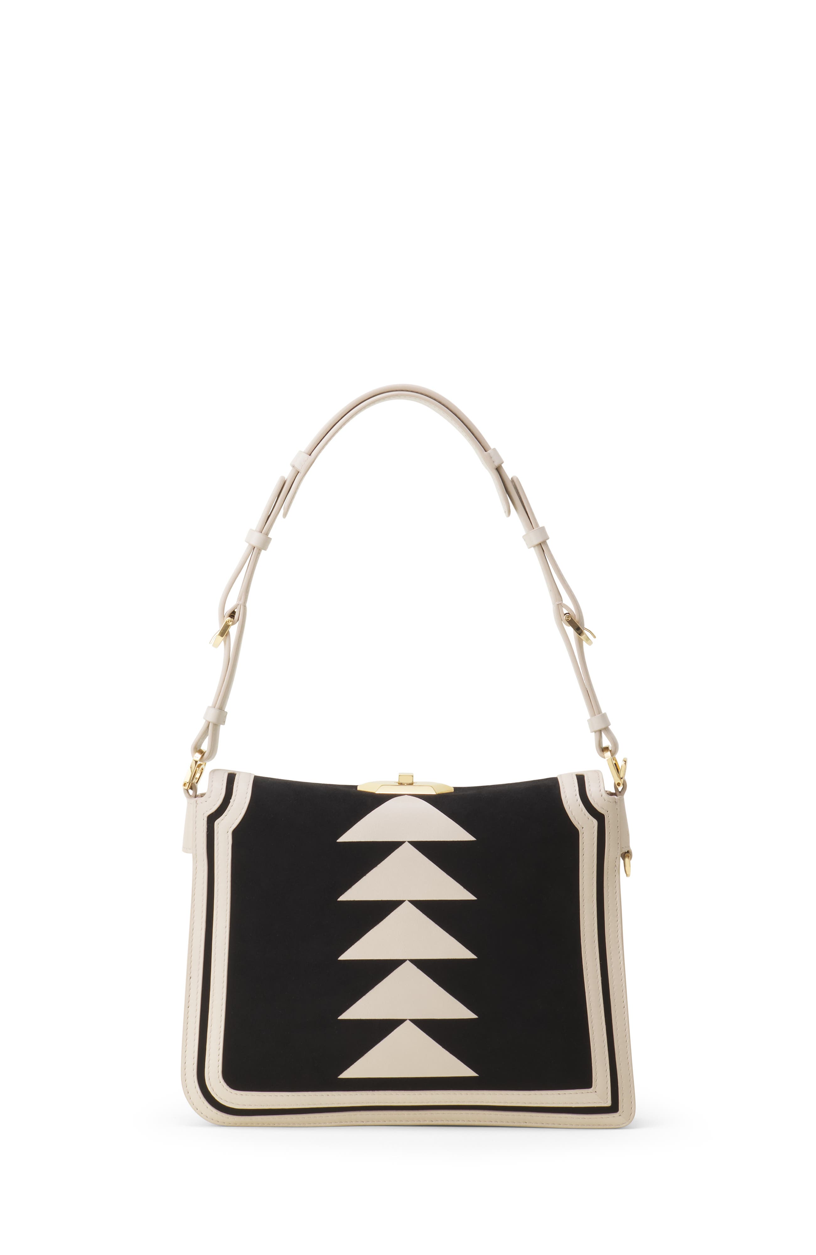 Compagnon 20 Leather Bag, Alternate, color, Ecru/Black
