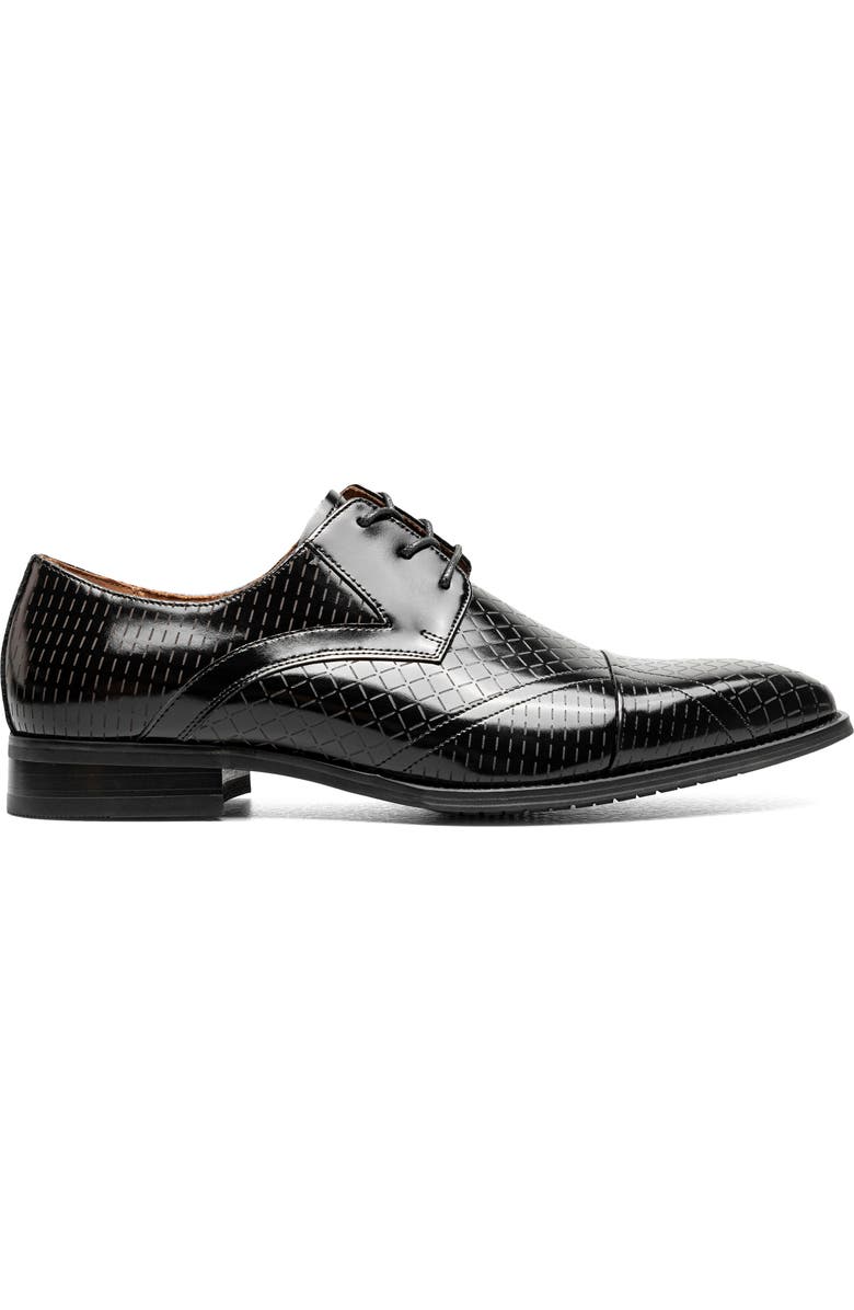 Stacy Adams Hobson Cap Toe Derby, Alternate, color, Black