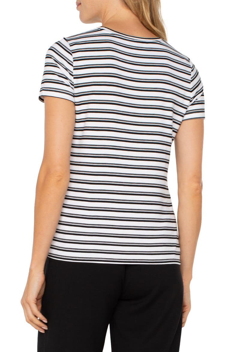 Stripe French Terry T-Shirt, Alternate, color, WHITE BLACK VINTAGE STRIPE
