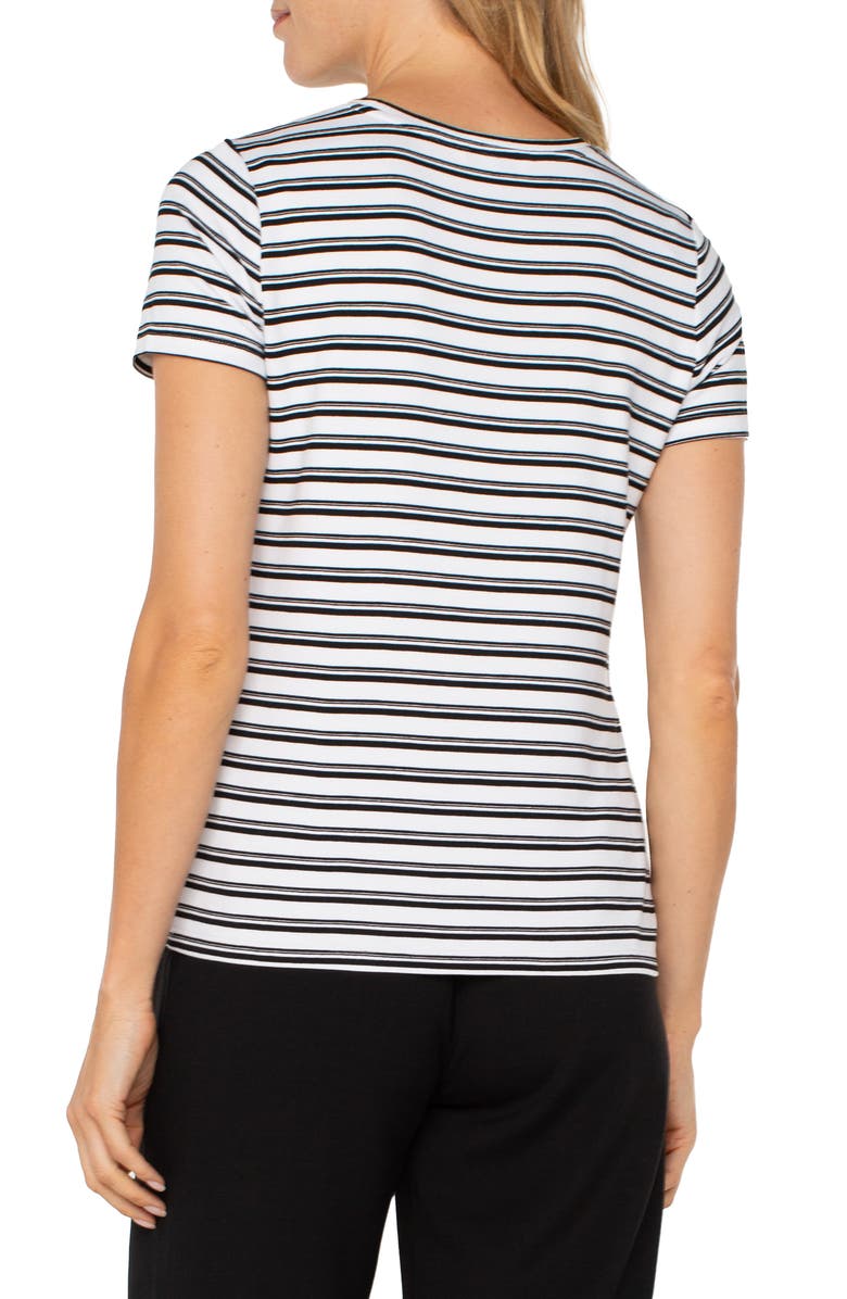 Liverpool Stripe French Terry T-Shirt, Alternate, color, White Black Vintage Stripe